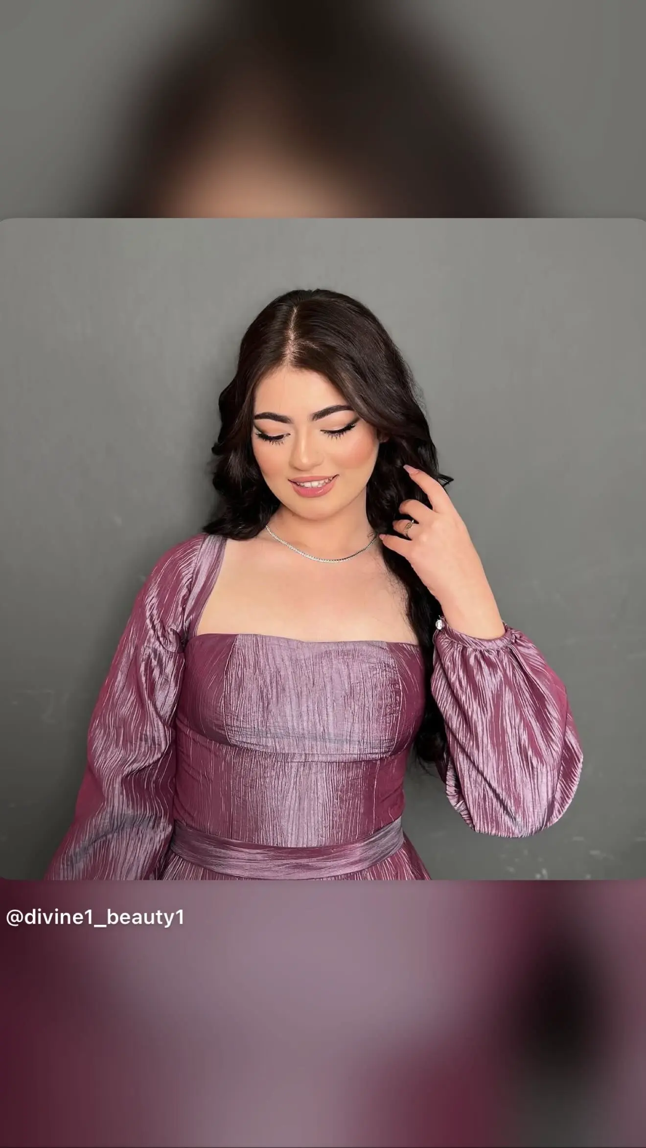 Professional makeup result at Divine Beauty Salon